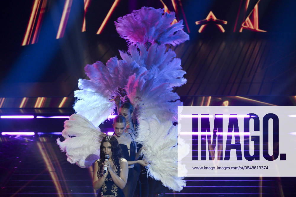 Italian singer Elettra Lamborghini performs on stage at the Ariston theatre during the 76th edition of the Sanremo Italian Song Festival, in Sanremo, Italy, 24 February 2026. The music festival will run from 24 to 28 February 2026. ANSA ETTORE FERRARI. Sanremo Italy - ZUMAa110 20260224_zaf_a110_073