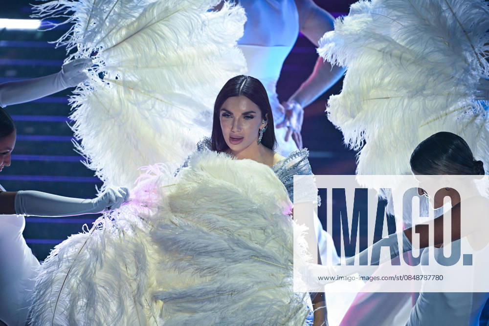 Italian singer Elettra Lamborghini performs on stage at the Ariston theatre during the 76th edition of the Sanremo Italian Song Festival, in Sanremo, Italy, 25 February 2026. The music festival will run from 24 to 28 February 2026. ANSA RICCARDO ANTIMIANI. Sanremo Italy - ZUMAa110 20260225_zaf_a110_139