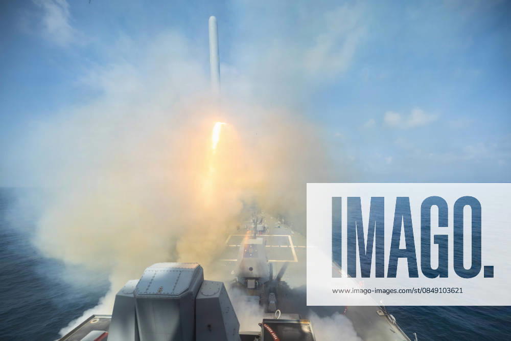 USS Spruance, Undisclosed Location: The U.S Navy Arleigh Burke-class guided-missile destroyer USS Spruance launches a Tomahawk Land Attack Missile in support of Operation Epic Fury from an undisclosed location. Operation Epic Fury is the name for the U.S. - Israeli joint attack on Iran. USS Spruance Undisclosed Location - ZUMAp138 20260228_zaa_p138_001