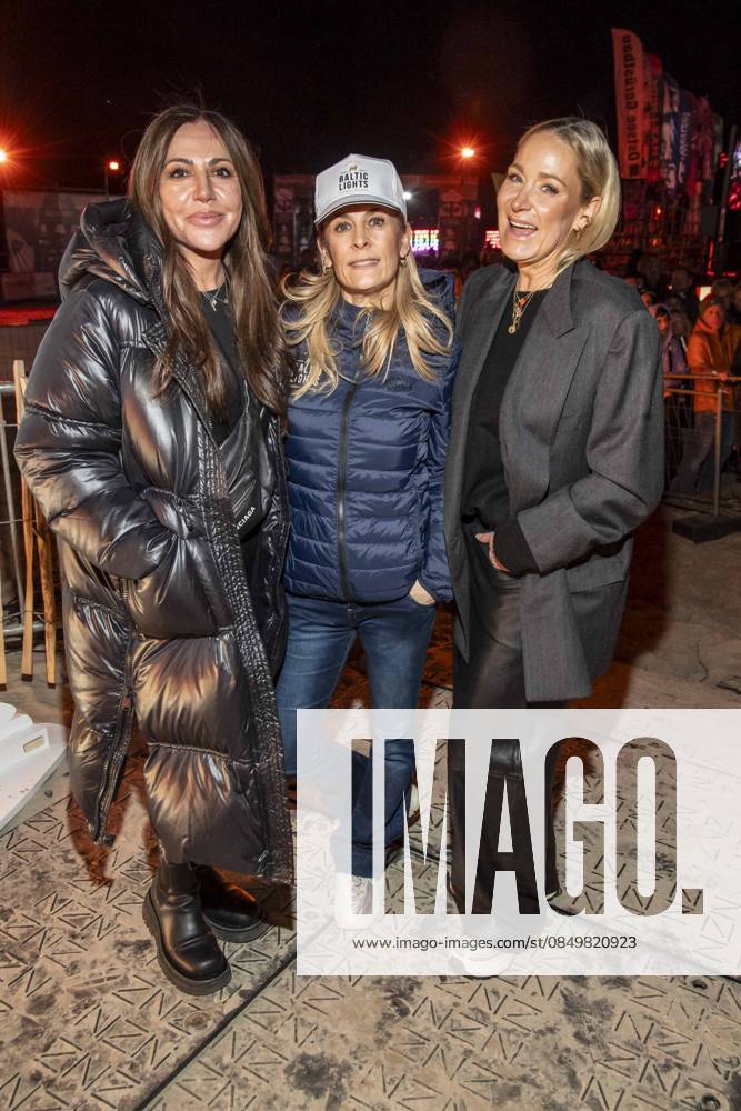 Abb Simone Thomalla, Anja Lanaeus und Janine Kunze zu Gast am Strand bei 10.Jahre Baltic Lights 2026 Promi Charity Schlittenhunderennen zu Gunsten der Welthungerhilfe an der Ostsee zwischen der Seebruecke Ahlbeck und der Seebruecke Heringsdorf , Freitag 06.03.2026 in Heringsdorf MV Deutschland