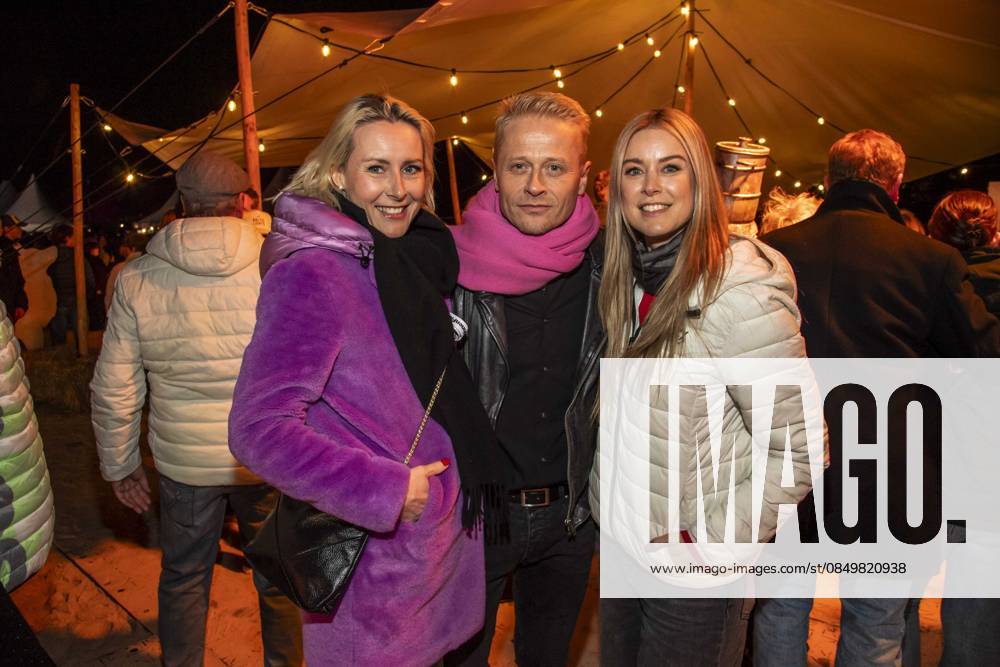Abb Franziska Hippe, Roman Knizka und Nina Ensmann zu Gast am Strand bei 10.Jahre Baltic Lights 2026 Promi Charity Schlittenhunderennen zu Gunsten der Welthungerhilfe an der Ostsee zwischen der Seebruecke Ahlbeck und der Seebruecke Heringsdorf , Freitag 06.03.2026 in Heringsdorf MV Deutschland