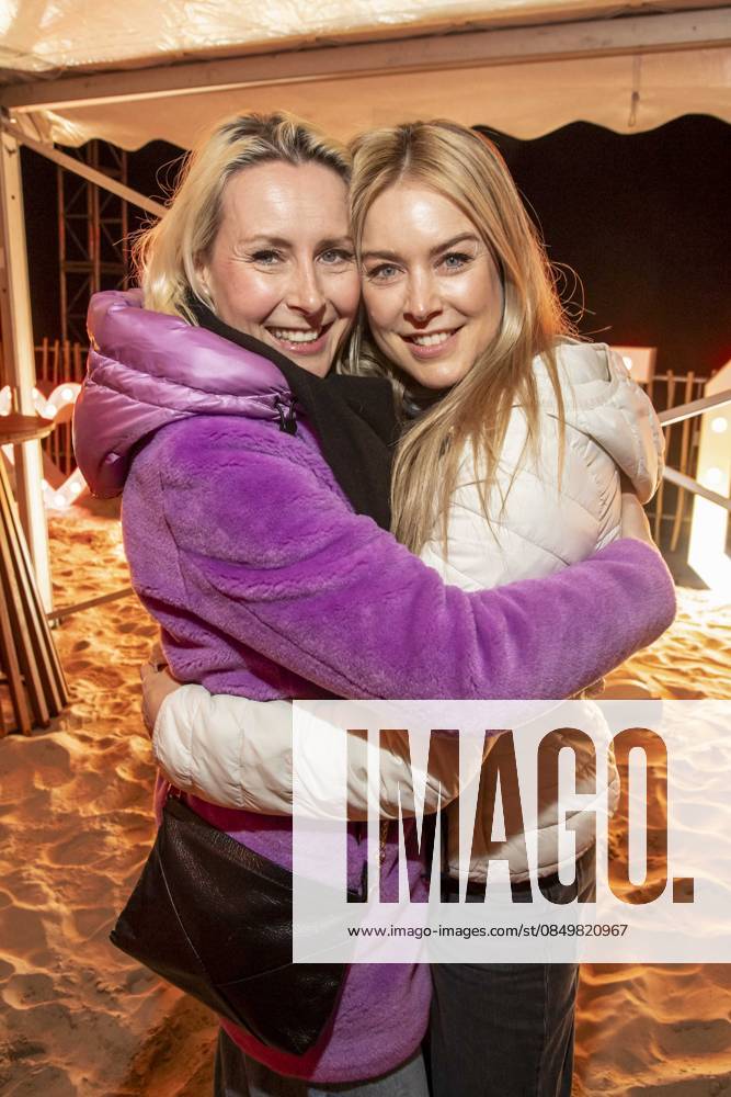Abb Franziska Hippe mit Nina Ensmann zu Gast am Strand bei 10.Jahre Baltic Lights 2026 Promi Charity Schlittenhunderennen zu Gunsten der Welthungerhilfe an der Ostsee zwischen der Seebruecke Ahlbeck und der Seebruecke Heringsdorf , Freitag 06.03.2026 in Heringsdorf MV Deutschland