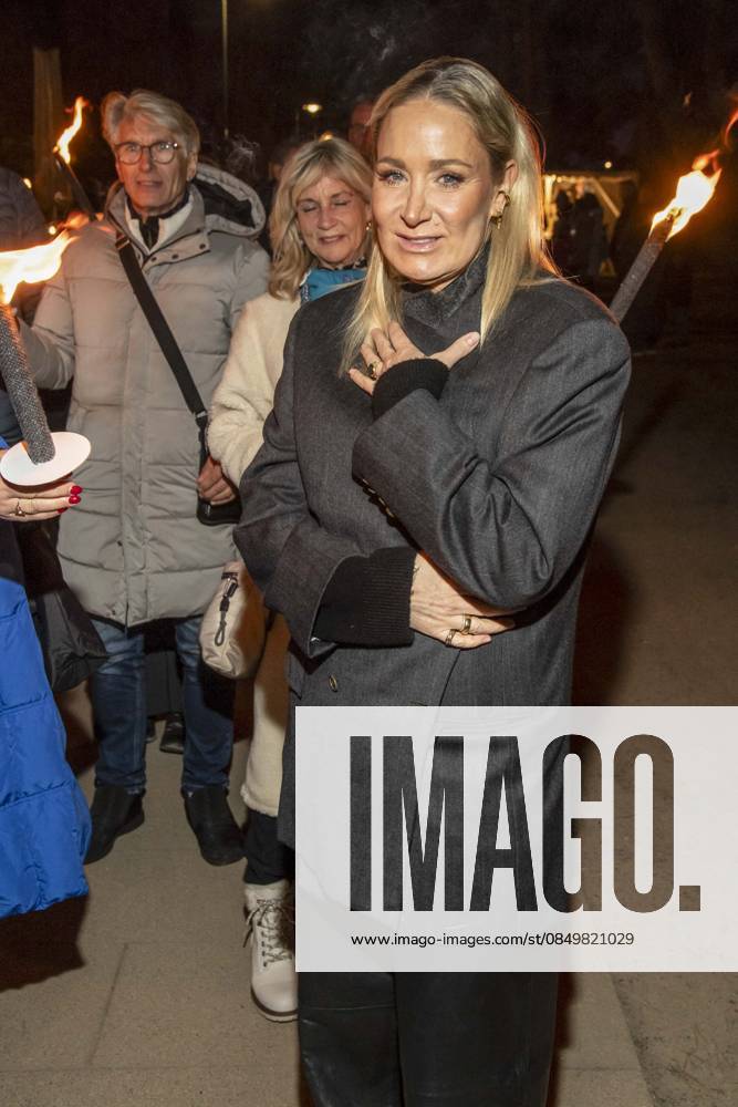 Abb Janine Kunze zu Gast am Strand Falckellauf bei 10.Jahre Baltic Lights 2026 Promi Charity Schlittenhunderennen zu Gunsten der Welthungerhilfe an der Ostsee zwischen der Seebruecke Ahlbeck und der Seebruecke Heringsdorf , Freitag 06.03.2026 in Heringsdorf MV Deutschland