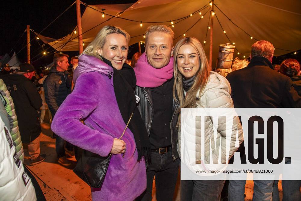 Abb Franziska Hippe, Roman Knizka und Nina Ensmann zu Gast am Strand bei 10.Jahre Baltic Lights 2026 Promi Charity Schlittenhunderennen zu Gunsten der Welthungerhilfe an der Ostsee zwischen der Seebruecke Ahlbeck und der Seebruecke Heringsdorf , Freitag 06.03.2026 in Heringsdorf MV Deutschland
