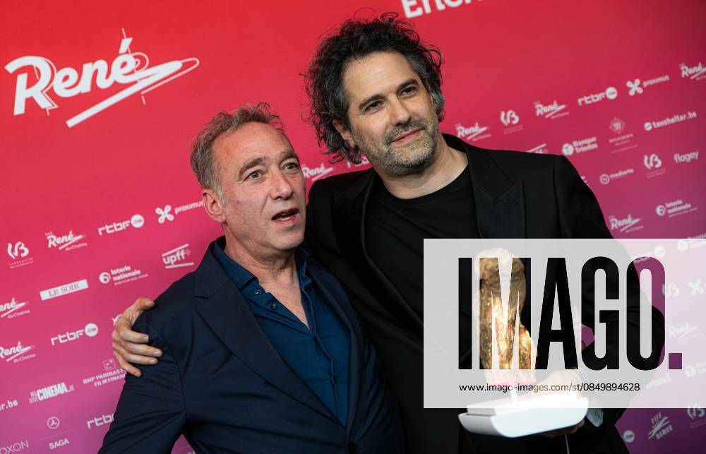 Alon Knoll and Gregory Zalcman pose for the photographer at the 15th edition of the Rene du Cinema film awards ceremony, Saturday 07 March 2026, in Brussels. The awards are rewarded to movies of Belgian French-speaking producers. EMILExWINDAL 166823487