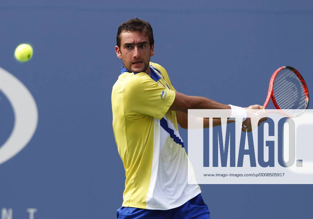 US Open 2011, USTA Billie Jean King National Tennis Center, Flushing Meadows, New York,ITF Grand Slam Tennis Tournament , Marin Cilic (CRO),Aktion,Einzelbild,Halbkörper,Querformat