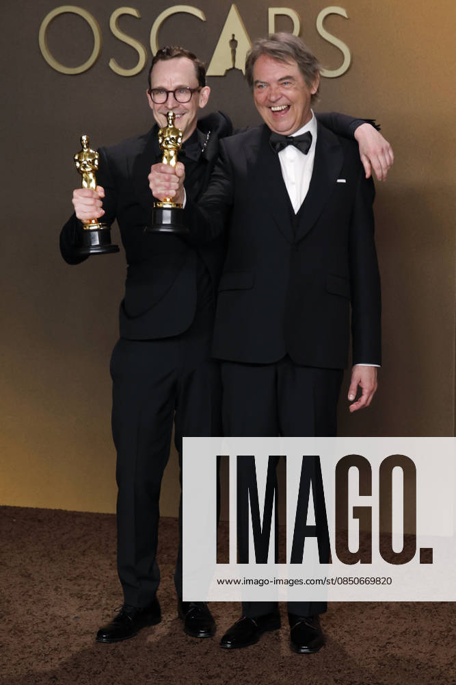(L-R) Maciek Szczerbowski and Chris Lavis in the press room of the 98th Annual Academy Awards on Sunday March 15, 2026 at the Dolby Theater in Hollywood, California. BURT HARRIS BNS PI Hollywood USA - ZUMAp124 20260315_zaa_p124_269