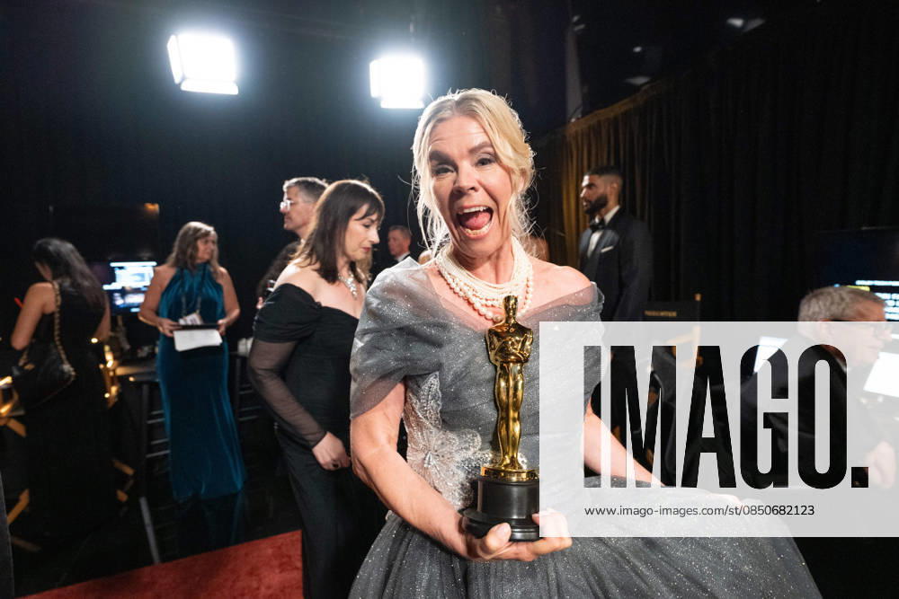 Helle Faber poses backstage with the Oscar® for Documentary Feature Film during the live ABC Telecast of the 98th Oscars® at Dolby® Theatre at Ovation Hollywood on Sunday, March 15, 2026. Los Angeles CA USA 350081336PLX