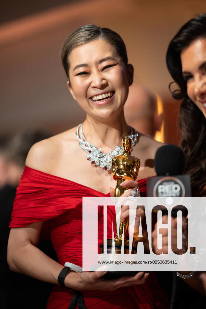 Maggie Kang backstage during the live 98th Oscars at the Dolby Theatre at Ovation Hollywood in Los Angeles. Hollywood USA - ZUMAz03_ 20260315_zah_z03_124