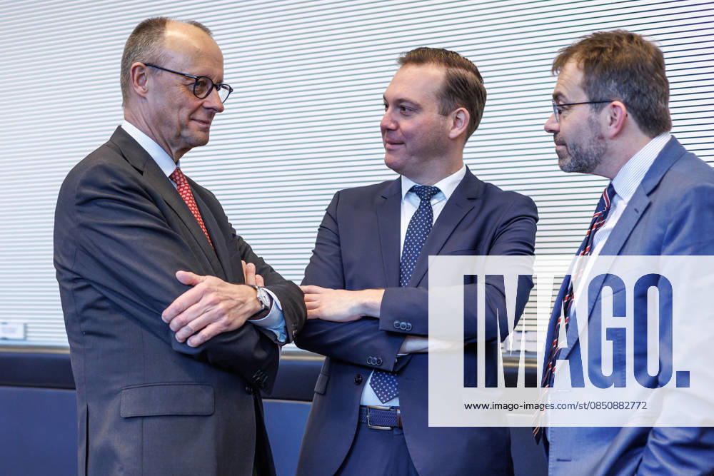 Fraktionssitzung CDU CSU Friedrich Merz (CDU), Fraktionsvorsitzender, bei einer Fraktionssitzung am 17.03.2026 in Berlin. Berlin Berlin Deutschland Bundestag