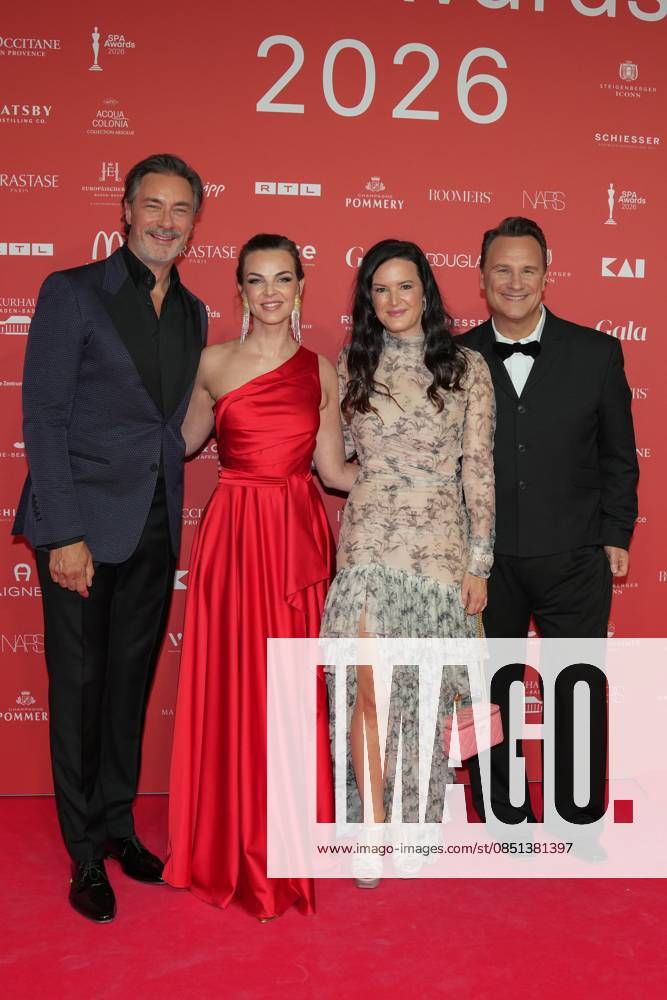 Spa Award 2026. Annika Lau, Marco Schreyl, Doris Brücker und Guido Maria Kretschmer auf dem Roten Teppich bei der Spa Awards Gala im Kurhaus Baden-Baden am 21.03.2026. Baden-Baden Kurhaus Baden-Württemberg