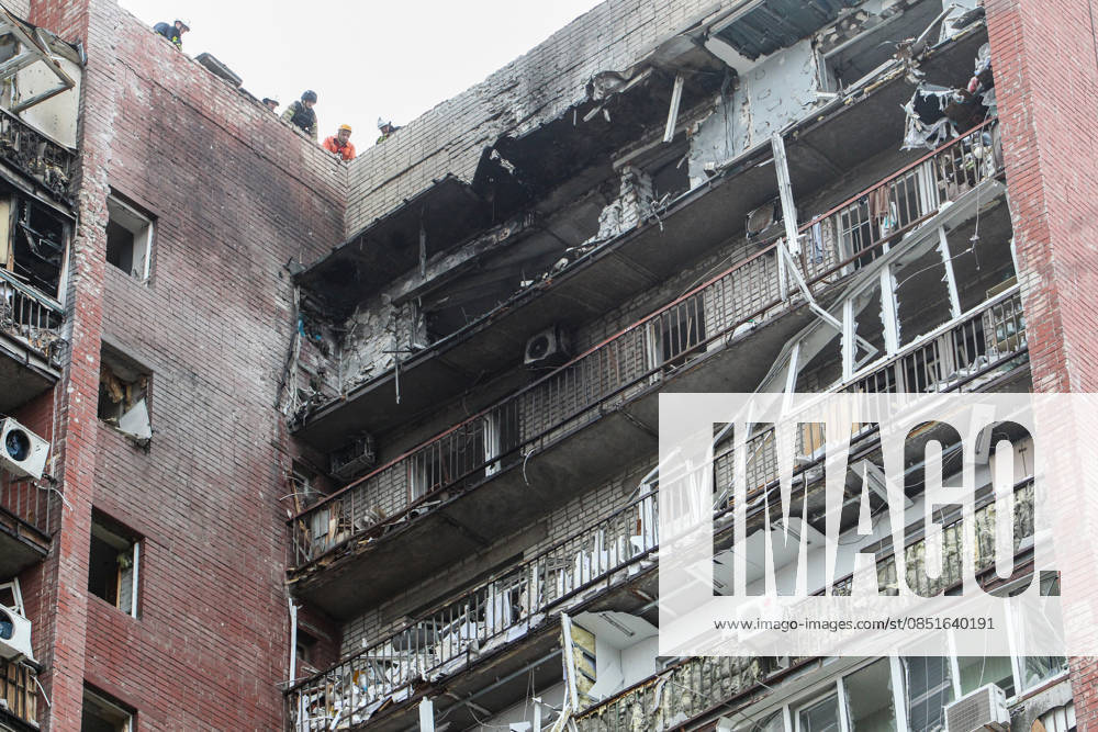 A 14-storey apartment block is damaged by a Russian drone strike in Dnipro, Ukraine, March 24, 2026. Russian forces attacked the eastern Ukrainian city with strike drones. At least 13 people were injured, including two girls aged 12 and nine, and a one-and-a-half-year-old boy. (Photo by Mykola Miakshykov Ukrinform) Russian army attacks apartment block with drone in Dnipro