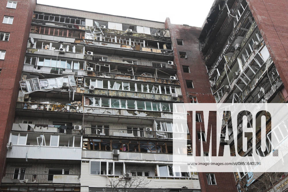 A 14-storey apartment block is damaged by a Russian drone strike in Dnipro, Ukraine, March 24, 2026. Russian forces attacked the eastern Ukrainian city with strike drones. At least 13 people were injured, including two girls aged 12 and nine, and a one-and-a-half-year-old boy. (Photo by Mykola Miakshykov Ukrinform) Russian army attacks apartment block with drone in Dnipro
