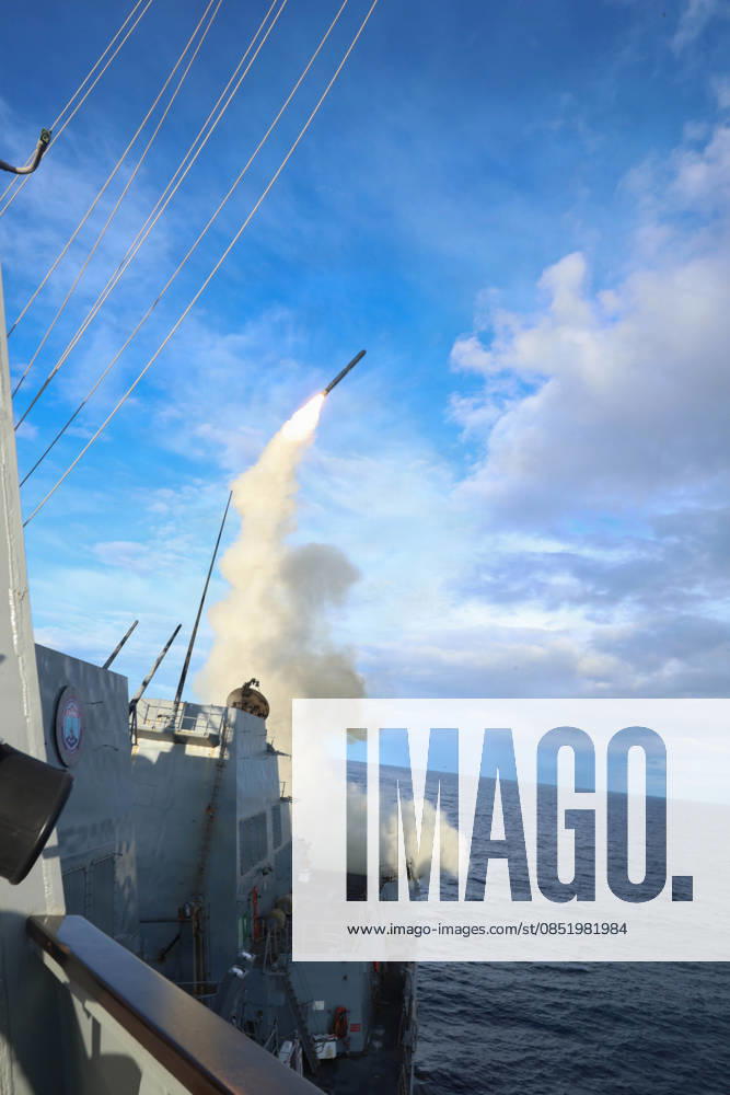 The U.S Navy Arleigh Burke-class guided-missile destroyer USS Thomas Hudner, launches a Tomahawk Land Attack Missile in support of Operation Epic Fury, March 21, 2026 from an Undisclosed Location. Uss Thomas Hudner United States - ZUMAp138 20260327_zaa_p138_008