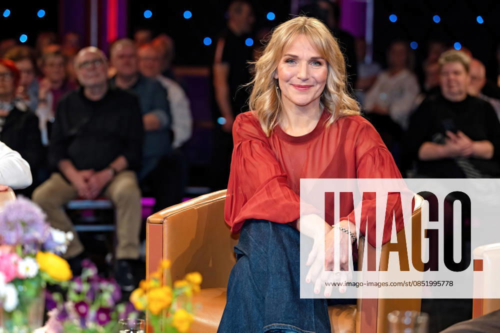 MDR - Riverboat. Schauspielerin Tanja Wedhorn anläßlich der Aufzeichnung der MDR - Talkshow Riverboat am 27.03.2026 in der Mediacity Leipzig. 20260327ADO0065