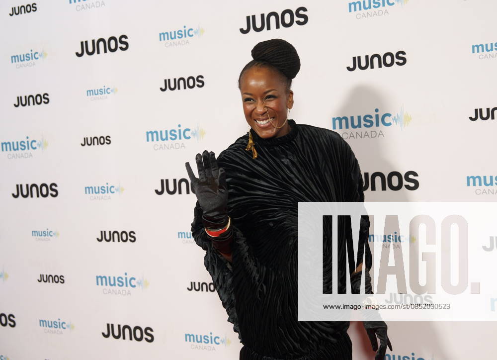 Hamilton, On, CAN: Tanika Charles, nominated for Traditional R&B Soul Recording of the Year, on the red carpet at the 2026 Juno Awards Gala in Hamilton, Saturday, March 28, 2026. Hamilton CAN - ZUMAc35_ 20260328_zaf_c35_091