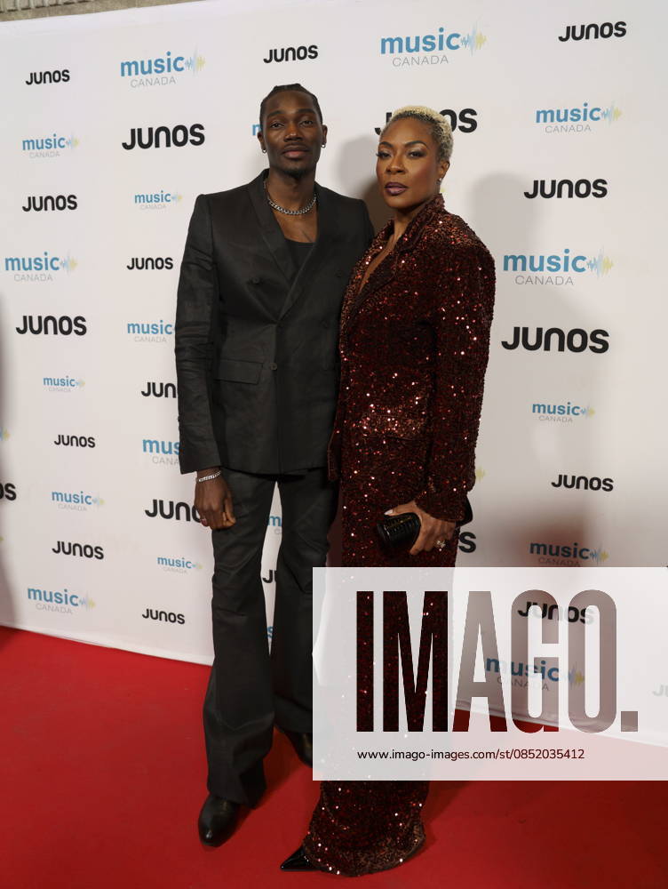 Hamilton, On, CAN: Featured artist Jully Black and TOBi, nominated for Rap Album EP of the Year, on the red carpet at the 2026 Juno Awards Gala in Hamilton, Saturday, March 28, 2026. Hamilton CAN - ZUMAc35_ 20260328_zaf_c35_136