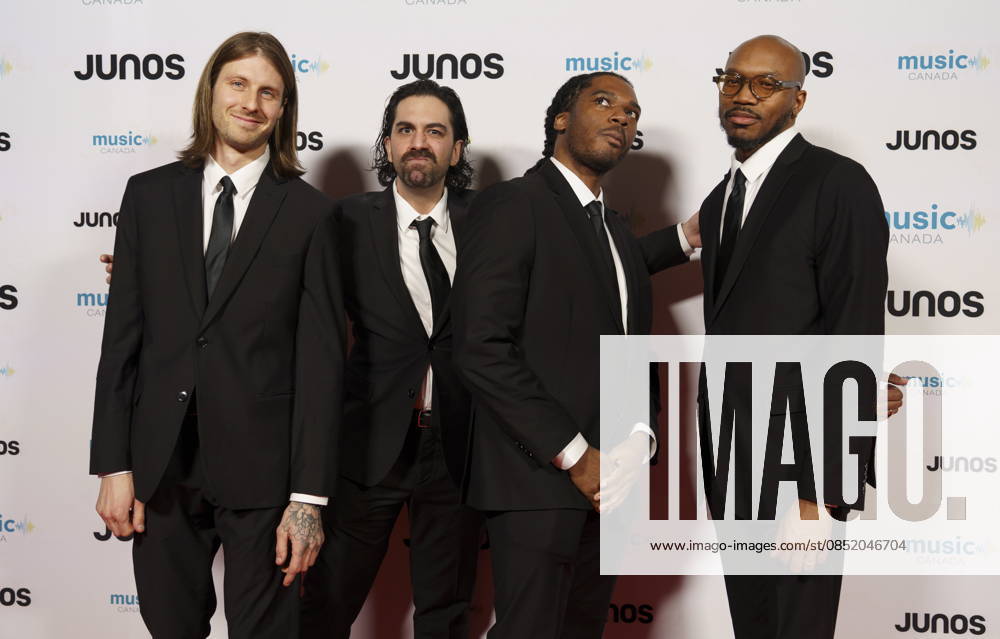 Hamilton, On, CAN: Members of The OBGMS, nominated for Alternative Album of the Year, on the red carpet at the 2026 Juno Awards Gala in Hamilton, Saturday, March 28, 2026. Hamilton CAN - ZUMAc35_ 20260328_zaf_c35_210