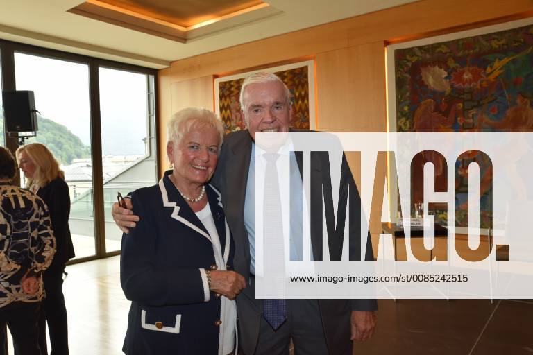 Klaus Michael Kühne, Gattin Christine, Kühne Stiftung, Pressekonferenz, neuer Hauptsponsor der Salzburger Festspiele, © Manfred Siebinger
