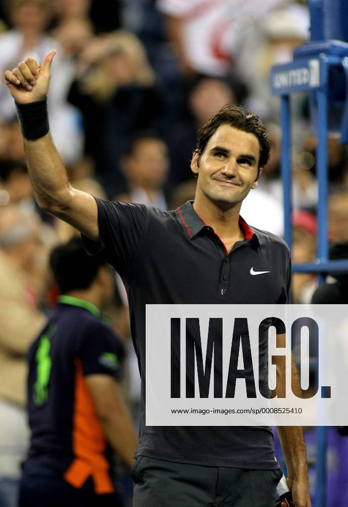 Roger Federer of Switzerland at the U.S. Open held at the National Tennis Center on September 6, 2011 in New York. Federer won 6-1, 6-2, 6-0. NYP20110906341