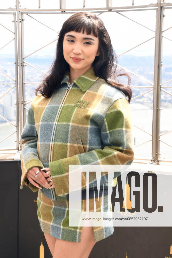 NEW YORK, NY APRIL 7 Rowan Blanchard pictured as the cast of Hulus The Testaments to Visit the Empire State Building Ahead of April 8 Premiere on April 7, 2026 in New York City Credit John Fycke AdMedia 454822 2026 04 07 New York New York City