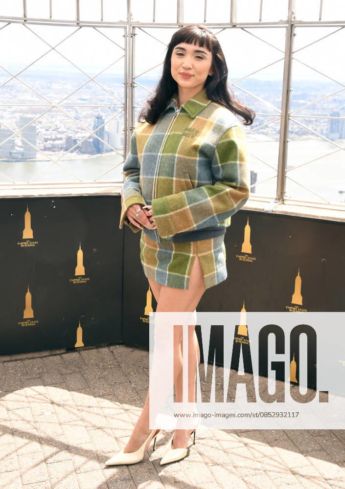 NEW YORK, NY APRIL 7 Rowan Blanchard pictured as the cast of Hulus The Testaments to Visit the Empire State Building Ahead of April 8 Premiere on April 7, 2026 in New York City Credit John Fycke AdMedia 454822 2026 04 07 New York New York City