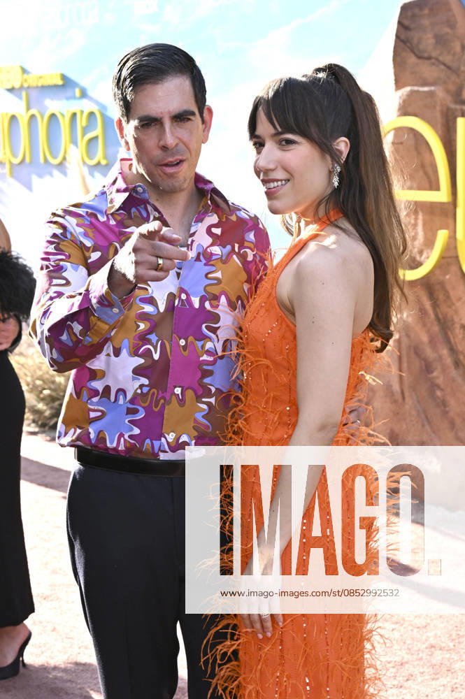 Eli Roth und Vittoria Buraschi bei der Premiere der 3. Staffel der HBO-Serie Euphoria im TCL Chinese Theatre. Los Angeles