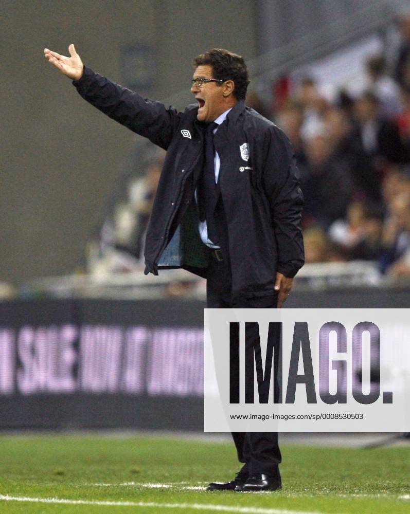 England manager Fabio Capello during the Euro 2012 qualifying match between England and Wales at Wembley Stadium, London, England, on September 6, 2011. Photo Credit SPORTIMAGE JAKE BADGER European Championship Qualifying Group G England v Wales 6th September, 2011 .