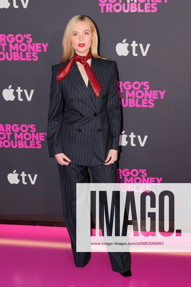 Elle Fanning at Apple s Margo s Got Money Troubles premiere at Regal Union Square on April 08, 2026 in New York City..
