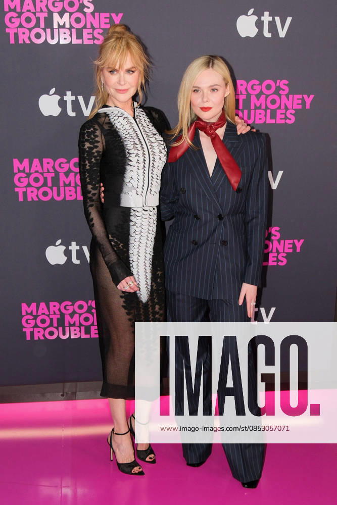 Nicole Kidman & Elle Fanning at Apple s Margo s Got Money Troubles premiere at Regal Union Square on April 08, 2026 in New York City..
