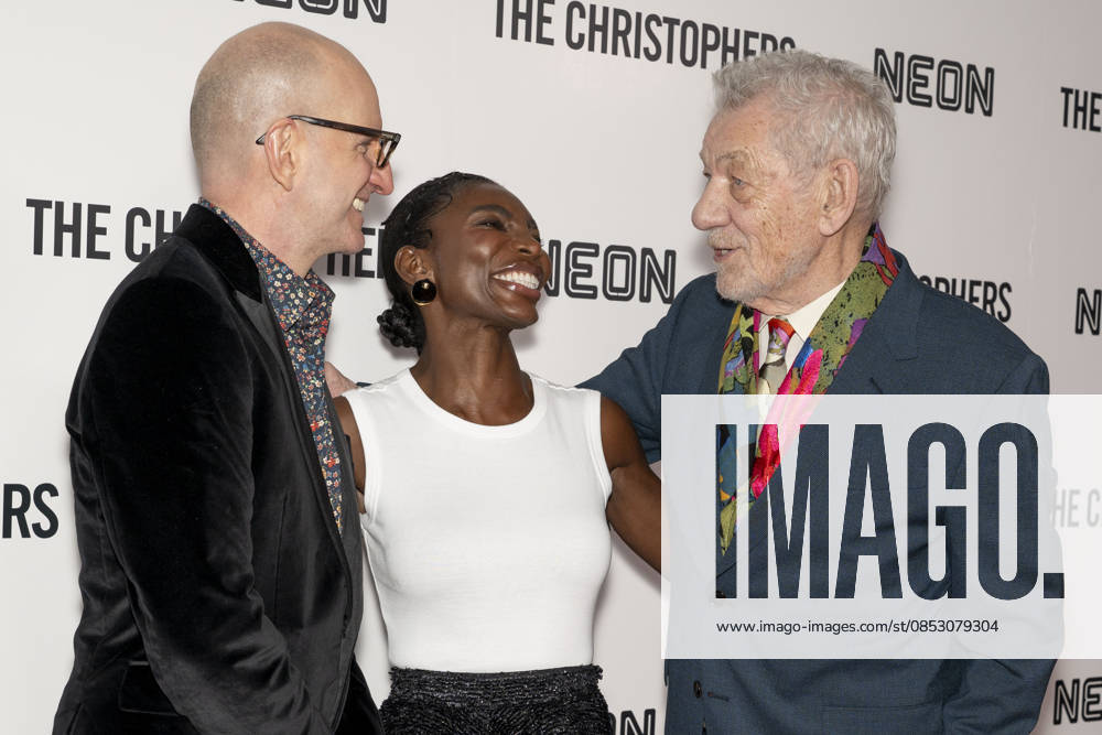 STEVEN SODERBERGH, MICHAELA COEL and SIR IAN MCKELLEN attend The Christophers premiere at Metrograph in New York. 8 April 2026 New York USA - ZUMAa265 20260408_zep_a265_049