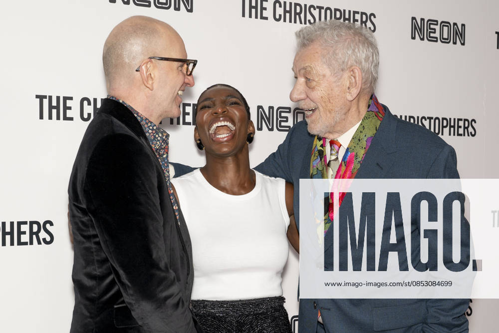 STEVEN SODERBERGH, MICHAELA COEL and SIR IAN MCKELLEN attend The Christophers premiere at Metrograph in New York. 8 April 2026 New York USA - ZUMAa265 20260408_zep_a265_050