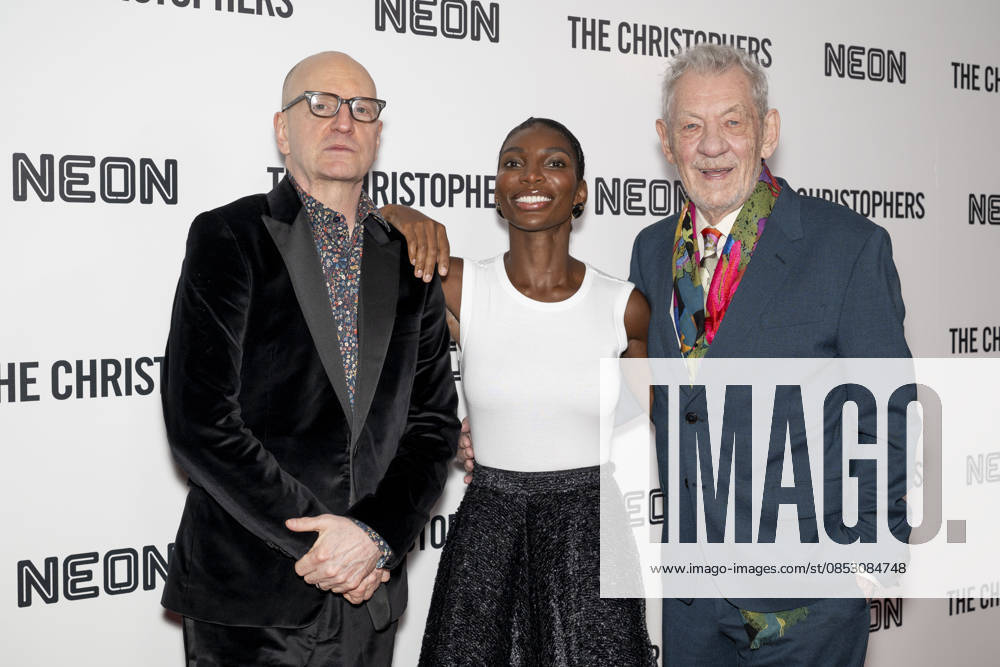 STEVEN SODERBERGH, MICHAELA COEL and SIR IAN MCKELLEN attend The Christophers premiere at Metrograph in New York. 8 April 2026 New York USA - ZUMAa265 20260408_zep_a265_052