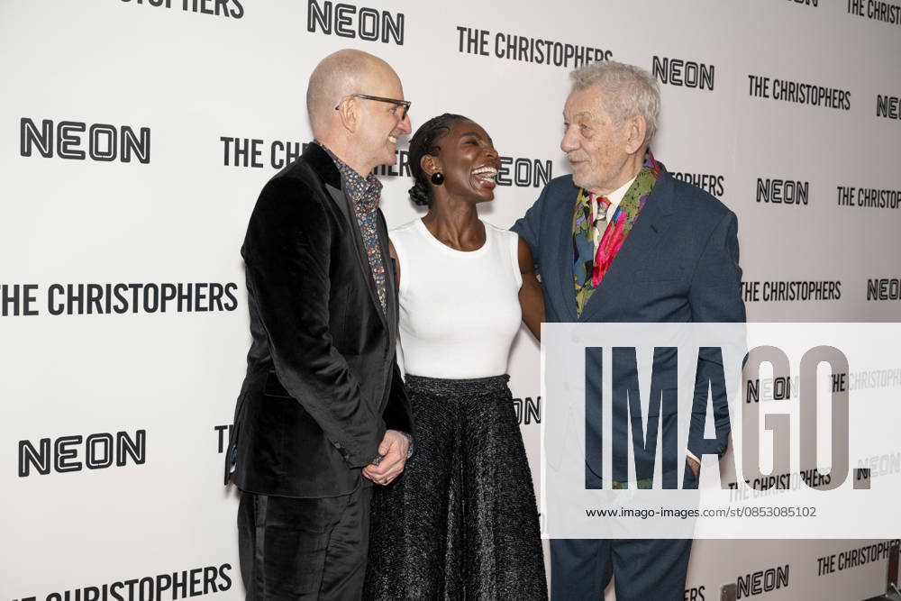 STEVEN SODERBERGH, MICHAELA COEL and SIR IAN MCKELLEN attend The Christophers premiere at Metrograph in New York. 8 April 2026 New York USA - ZUMAa265 20260408_zep_a265_048