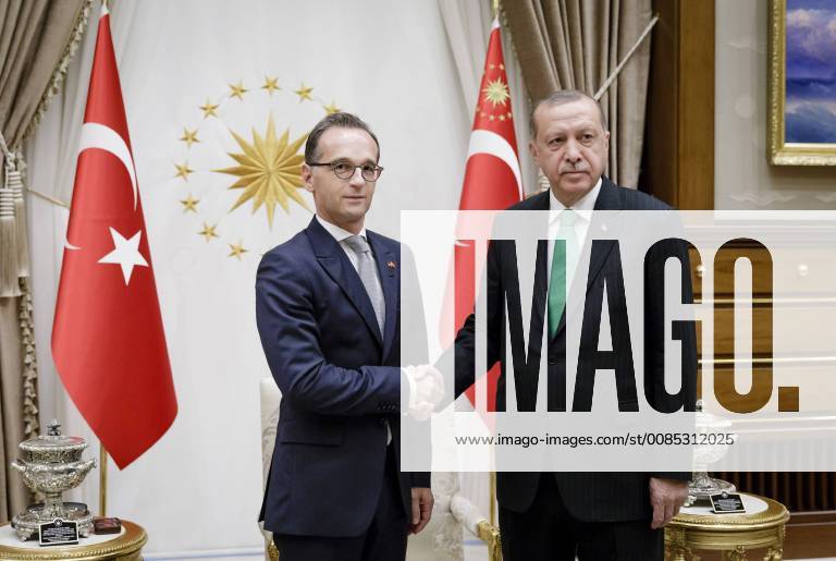 Bundesaussenminister Heiko Maas (l), SPD, trifft Recep Tayyip Erdogan, Praesident der Republik Tuerkei, 05.09.2018, Ankara, Tuerkei. Ankara Tuerkei