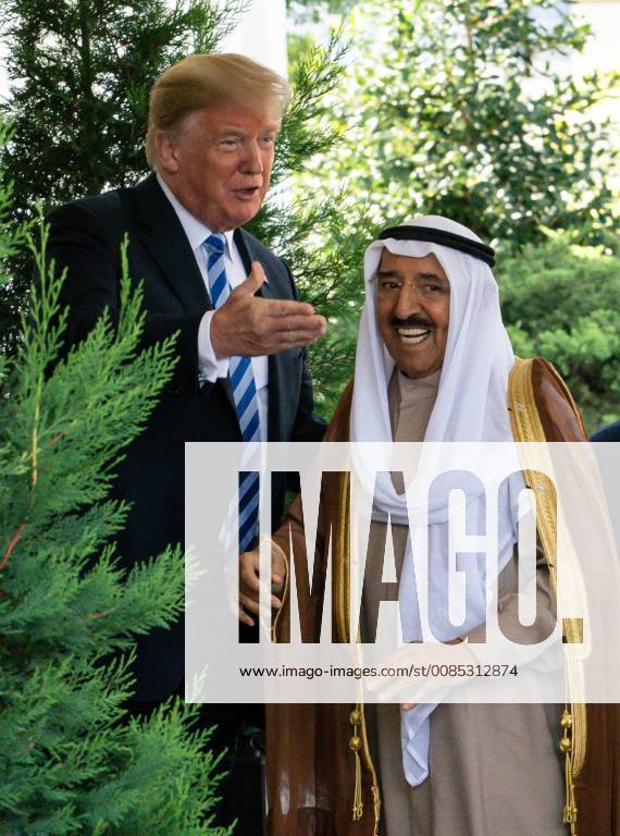 President Donald Trump meets with Sheikh Sabah Al-Ahmad Al-Jaber Al-Sabah, Emir of Kuwait, at the White House in Washington, D.C., September 5, 2018. Photo Ken Cedeno WAP20180905601 KENxCEDENO