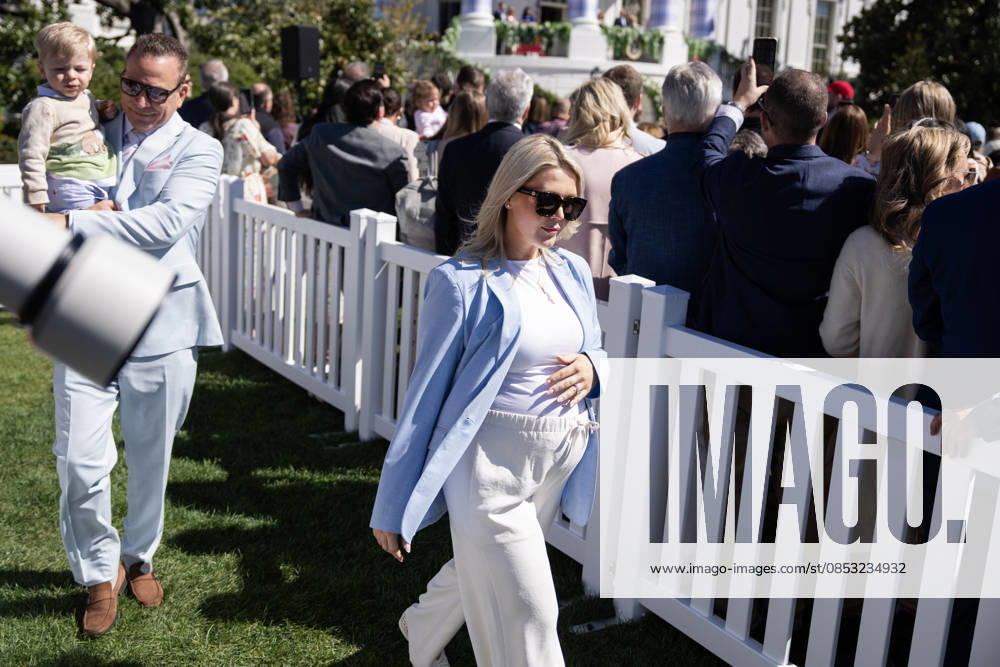 WH Easter Egg Roll 2026 UNITED STATES - APRIL 6: White House press secretary Karoline Leavitt, attends the White House Easter Egg Roll with her husband, Nicholas Riccio, and their son on the South Lawn on Monday, April 6, 2026. (Tom Williams CQ Roll Call) Washington DC United States