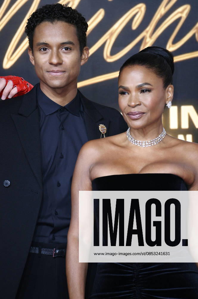 Jaafar Jackson und Nia Long bei der Premiere des Kinofilms Michael in der Uber Eats Music Hall. Berlin