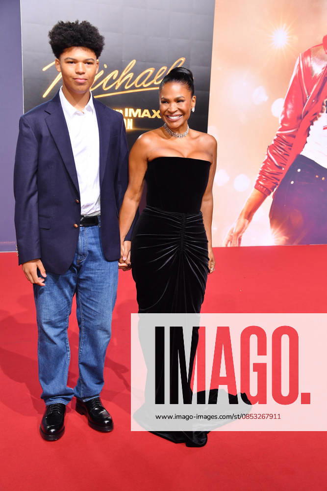 Nia Long mit Sohn Kez Sunday Udoka bei der Internationalen Premiere im Rahmen der Global Fan Celebration zu MICHAEL in Berlin am 10.04.2026