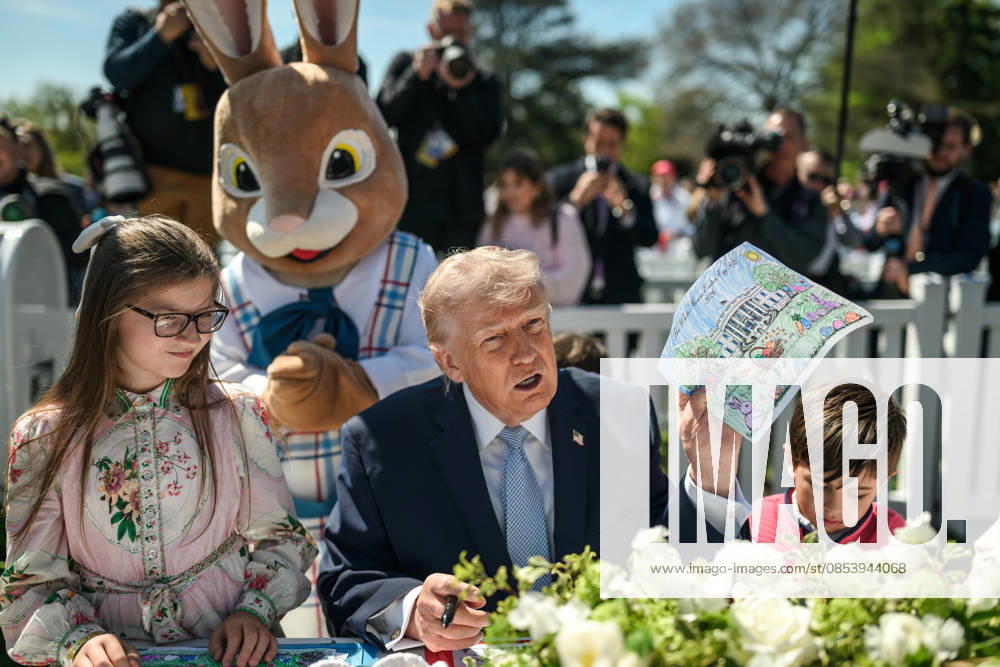 White House Easter Egg Roll President Donald J. Trump and First Lady Melania Trump participate in activities with children at the White House Easter Egg Roll, Monday, April 6, 2026, on the South Lawn., Credit:Daniel Torok Avalon