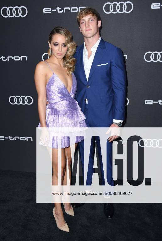 West Hollywood, California - Chloe Bennett, Jake Paul. Audi Celebrates the 70th Emmys held at the La Peer Hotel. Photo Credit: Birdie Thompson AdMedia 230104 2018-09-14 CA West Hollywood Etats-Unis