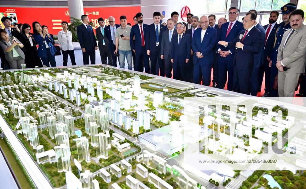 President of Pakistan, Asif Ali Zardari being briefed, at SANY Heavy Industry Co. Ltd, in Changsha on Sunday, April 26, 2026. (PPI Images).