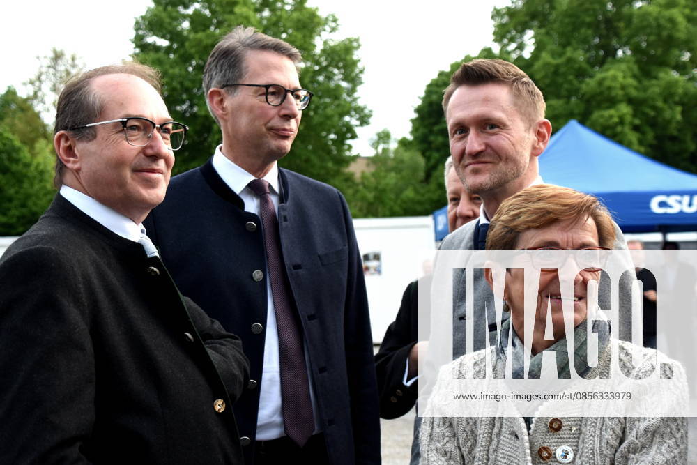 Alexander Dobrindt CSU Bundesinnenminister MdB Markus Blume CSU Wissenschaft Kunstminister Dr Wolfgang Stefinger CSU MdB Robert Brannekaemper CSU MdL Muenchen 11.05.2026 Truderinger Buam e.V Festwoche Politischer CSU Abend Foto Muenchen