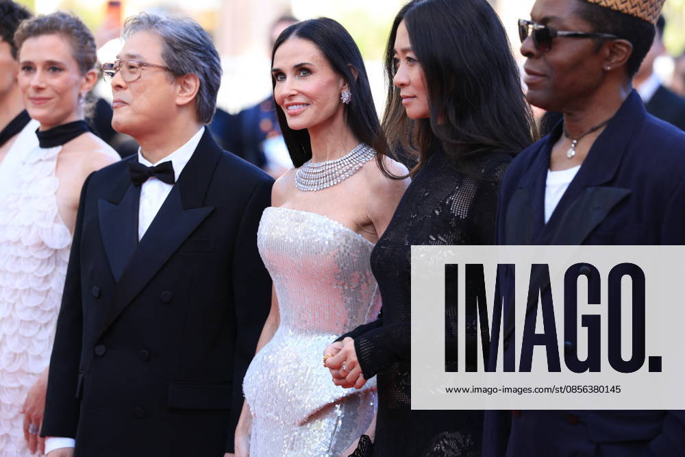 Cannes - Opening Ceremony Red Carpet Jury President Park Chan-wook and Jury Members Demi Moore and Chloe Zhao attending the Opening Ceremony red carpet ahead of the screening of The Electric Kiss (La Venus Electrique) directed by Pierre Salvadori as part of the 79th Cannes Film Festival in Cannes, France on May 12, 2026. Photo by Jerome Domine ABACAPRESS.COM Cannes France