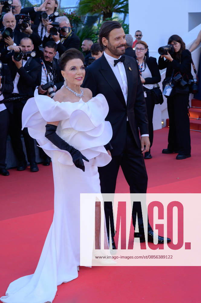 Electric Kiss Premiere at 79th Festival de Cannes - Cannes, France CANNES, FRANCE. May 12, 2026: Joan Collins & Laurent Lafitte at the Grand Opening and premiere for The Electric Kiss at the 79th Festival de Cannes. Picture: Paul Smith Featureflash Cannes France
