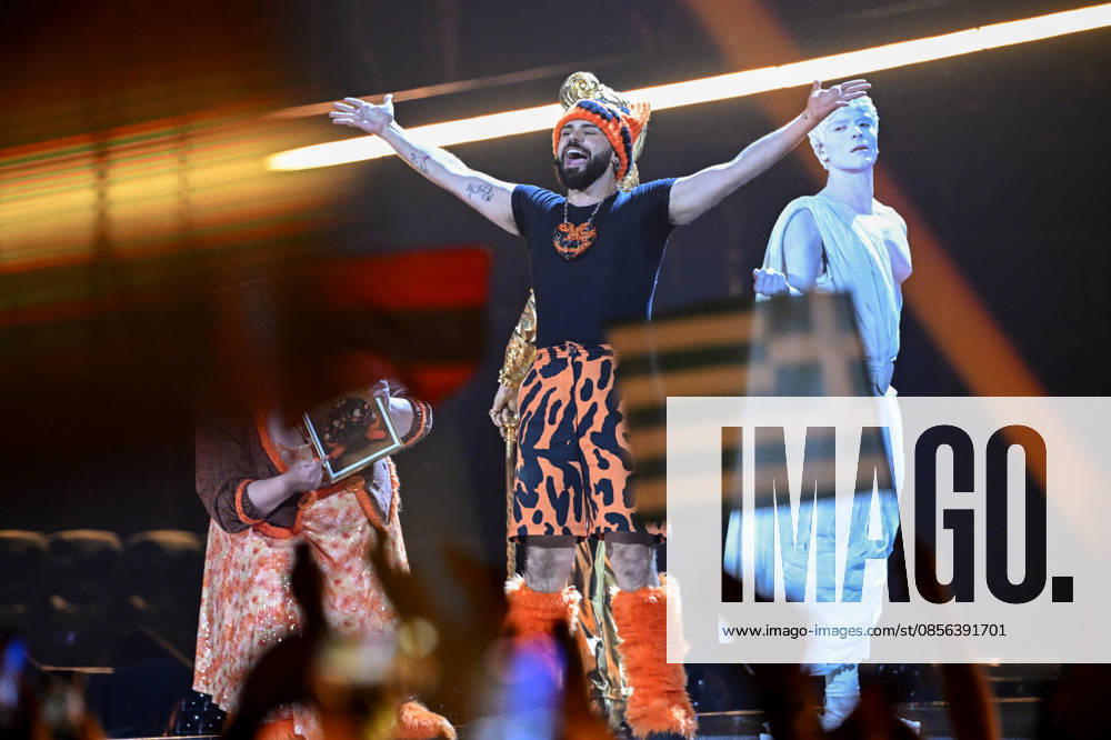 Akylas representing Greece with the song Ferto during Semi Final 1 of the 70th Eurovision Song Contest ESC at the Wiener Stadthalle in Vienna, Austria, Tuesday, May 12, 2026 VIENNA AUSTRIA