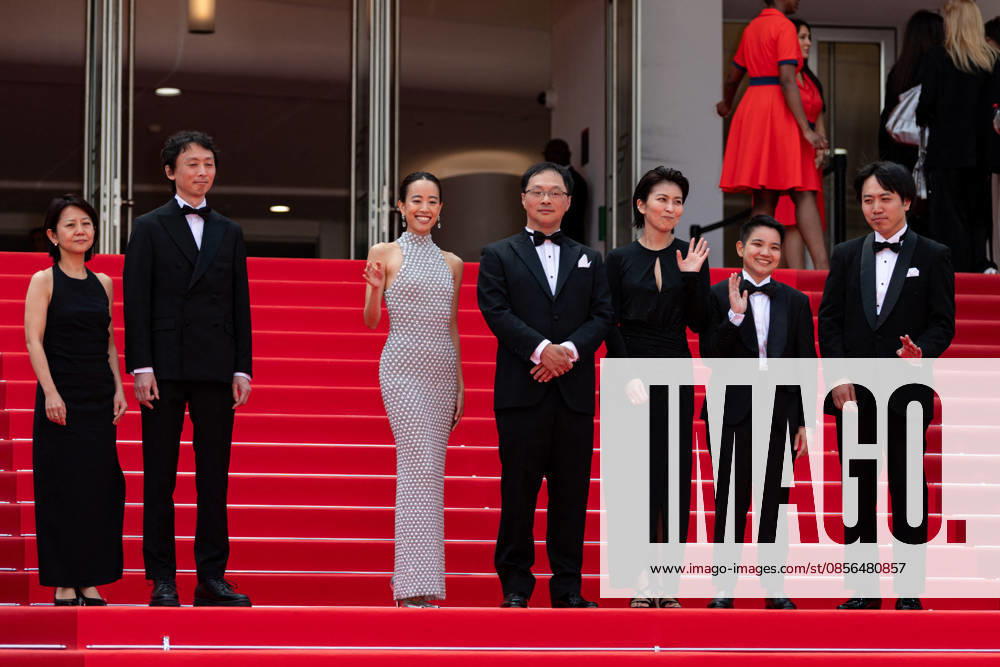 Cannes Nagi Notes Screening NG Terutaro Osanai, a guest, Shizuka Ishibaschi, Koji Fukada, Takako Matsu, Tan Si En and a guest attending the ‘Nagi Notes’ Screening and Red Carpet at Palais Des Festivals in Cannes, France on May 13 2026 as part of the 79th Cannes Film Festival. Photo by Nicolas Genin ABACAPRESS.COM Cannes France