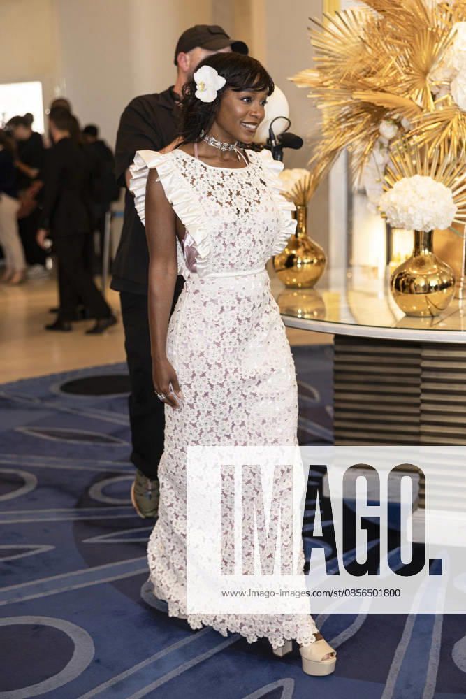 Cannes Aja Naomi King Exits Martinez MP Cannes, France- May 13: Aja Naomi King leaves Hotel Martinez during 79th Festival of Cannes, on May 13, 2026 in Cannes, France. Photo by Marco Piovanotto ABACAPRESS:COM Cannes France