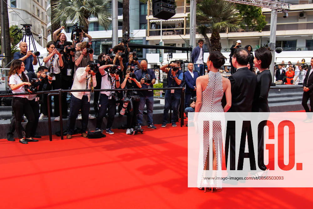 Shizuka Ishibashi, Koji Fukada and Takako Matsu attend the red carpet of Nagi Notes at the 79th Cannes Film Festival. Cannes France - ZUMAs197 20260513_aaa_s197_134