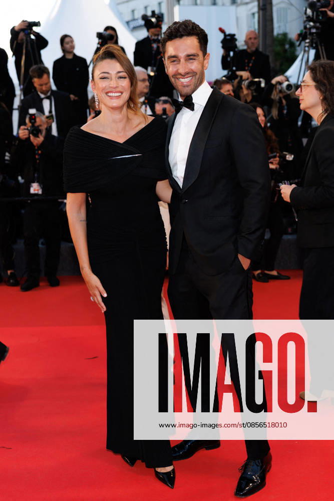 Rachel Legrain Trapani et son mari Valentin Léonard Montée des marches du film Labandon lors du 79ème Festival International du Film de Cannes, le 13 mai 2026 Jacovides Moreau Bestimage Red carpet for Forsaken at the 79th Cannes International Film Festival on May 13, 2026 Cannes France